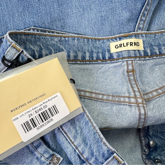 NEW GRLFRND Bella Low Rise Boyfriend Jean Santa Monica Size 29 - Picture 10 of 12